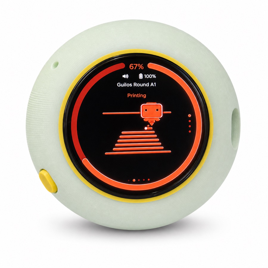 Translucent mint The Scuttle with a yellow accent